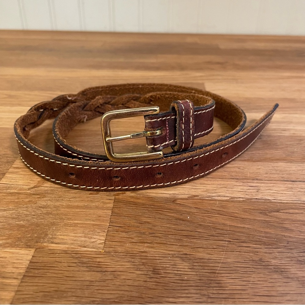 Leather Braid Belt (L)